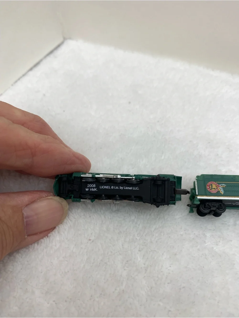 Hallmark Keepsake Holiday Railroad Lionel Trains 2008 set of 3 Ornaments Collect